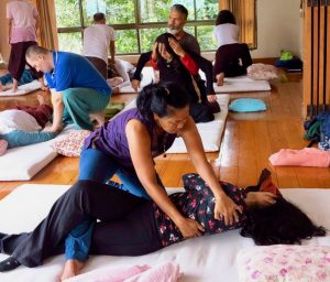Thai Yoga Massage Course Student