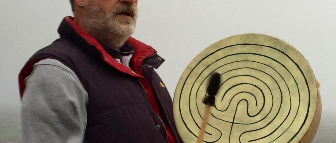 Hagbard - Shamanic Drumming for the winter Solstice at Glastonbury Tor 2015