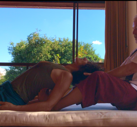 Hagbard - Ayurveda Thai Yoga Massage back stretch, head & neck massage