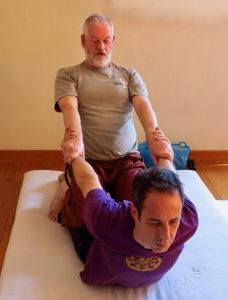 Hagbard – applying the Cobra Yoga Asana – during an Advanced Thai Yoga Massage